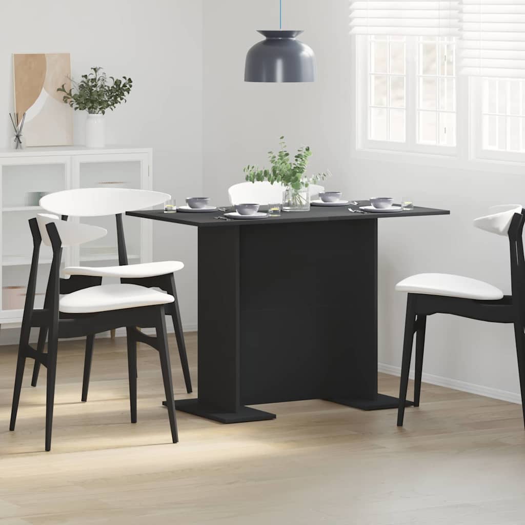 Table de salle à manger / Table de repas Noir 110 x 60 x 75 cm - XIOS