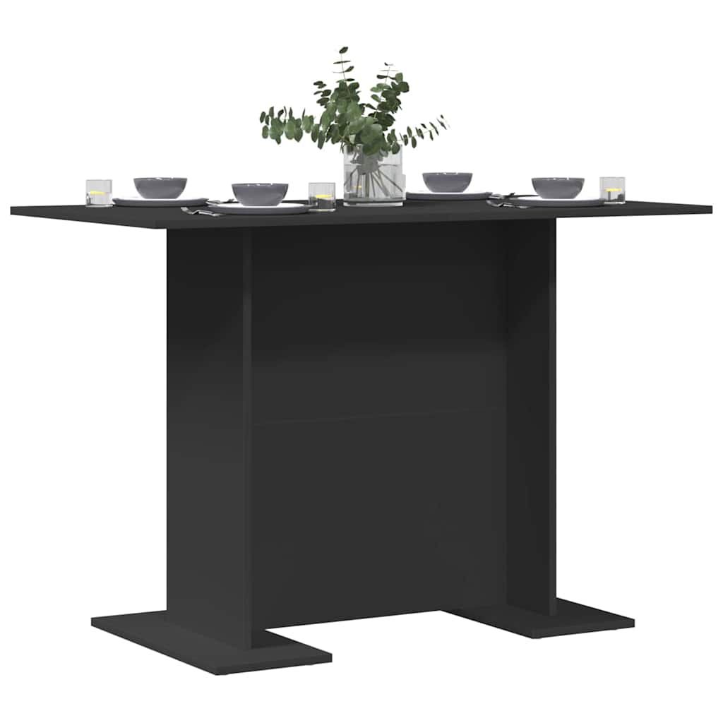 Table de salle à manger Noir 110 x 60 x 75 cm Bois d'ingénierie - XIOS