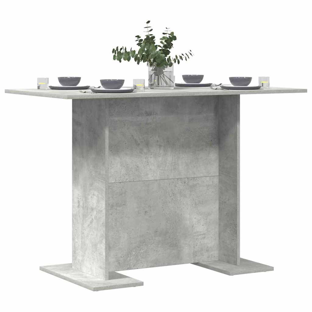 Table de salle à manger Gris béton 110 x 60 x 75 cm - XIOS