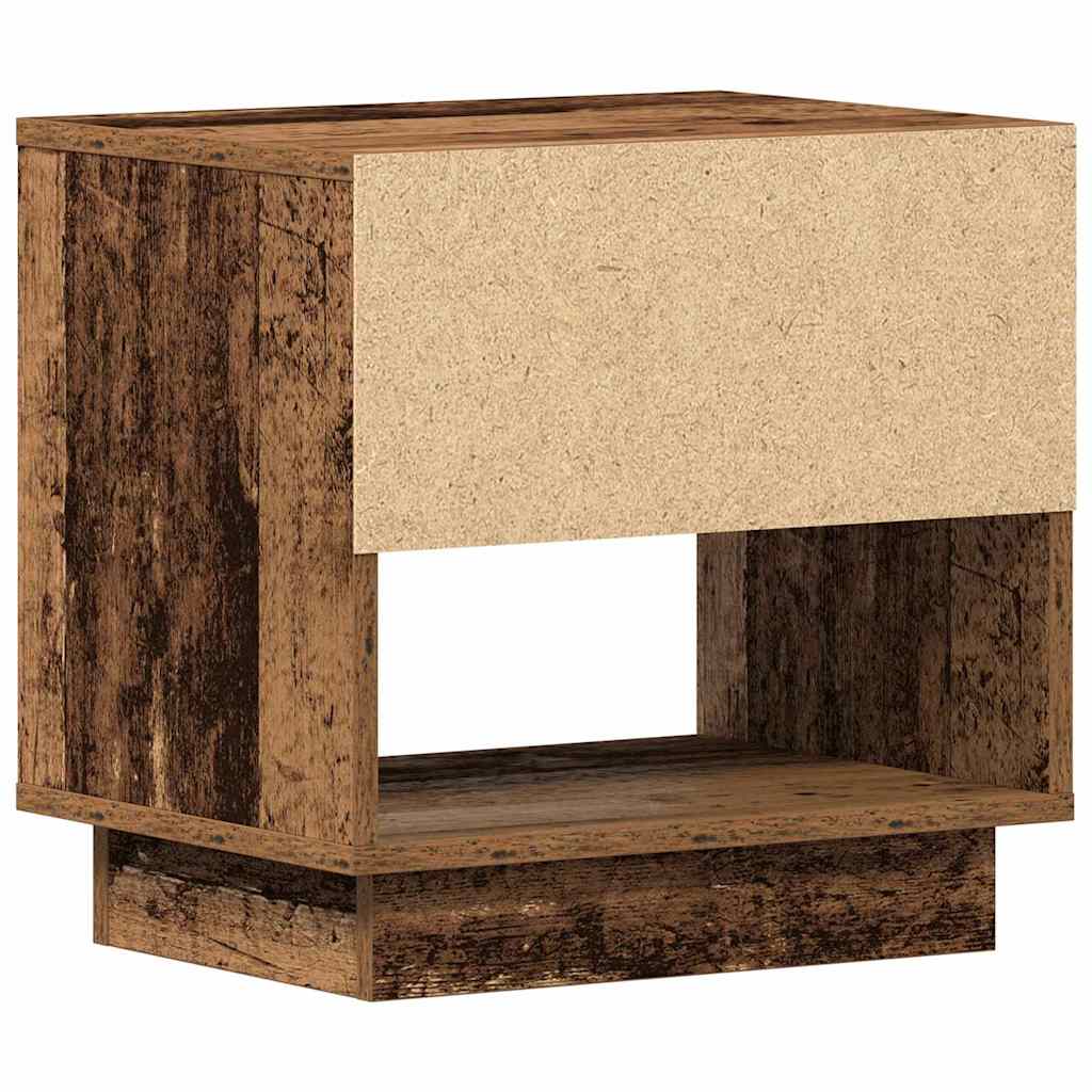 Table de nuit avec tiroir 2 pcs Bois ancien 45 x 34 x 44 cm - XIOS