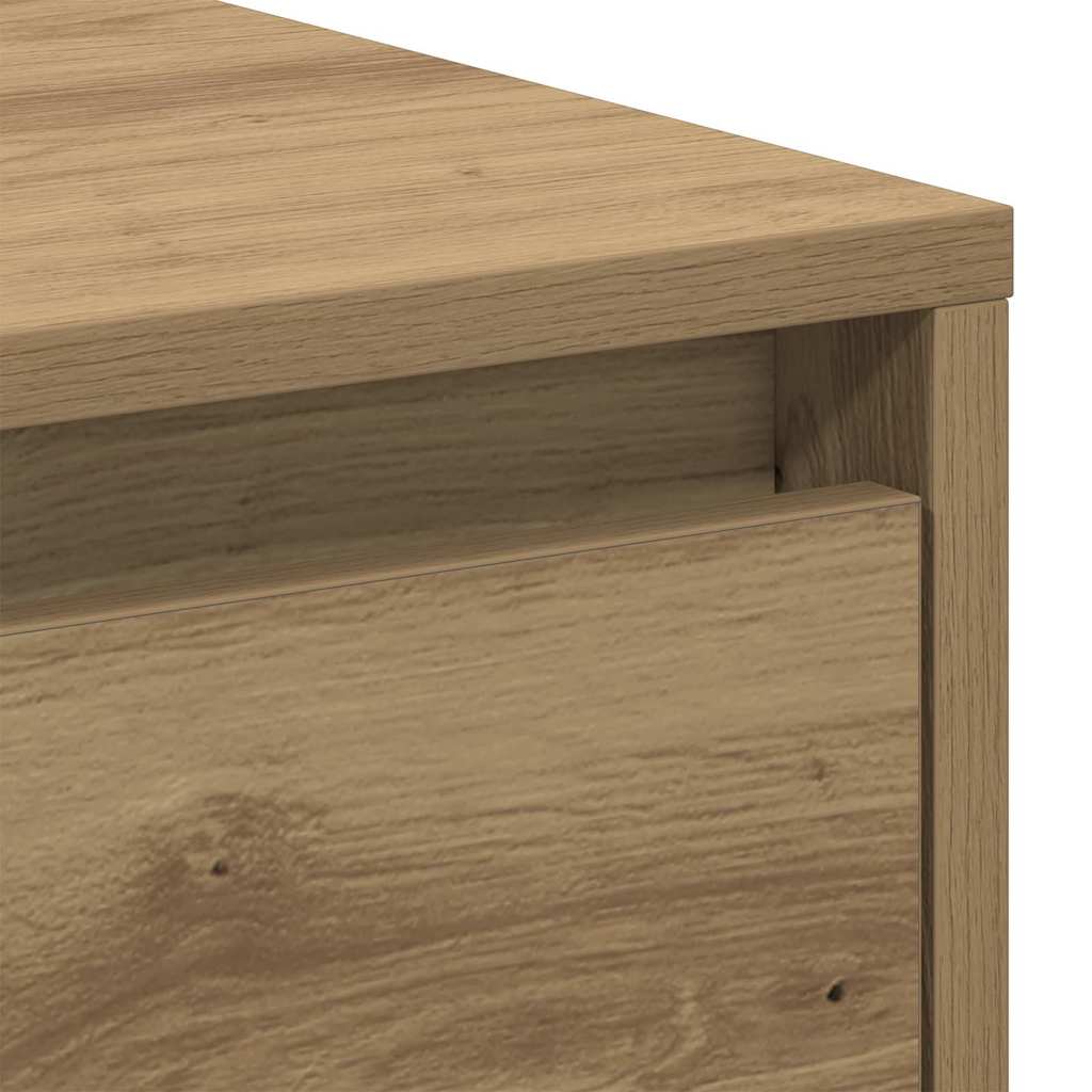 Table de nuit avec tiroir 2 pcs Chêne artisanal 45 x 34 x 44 cm - XIOS