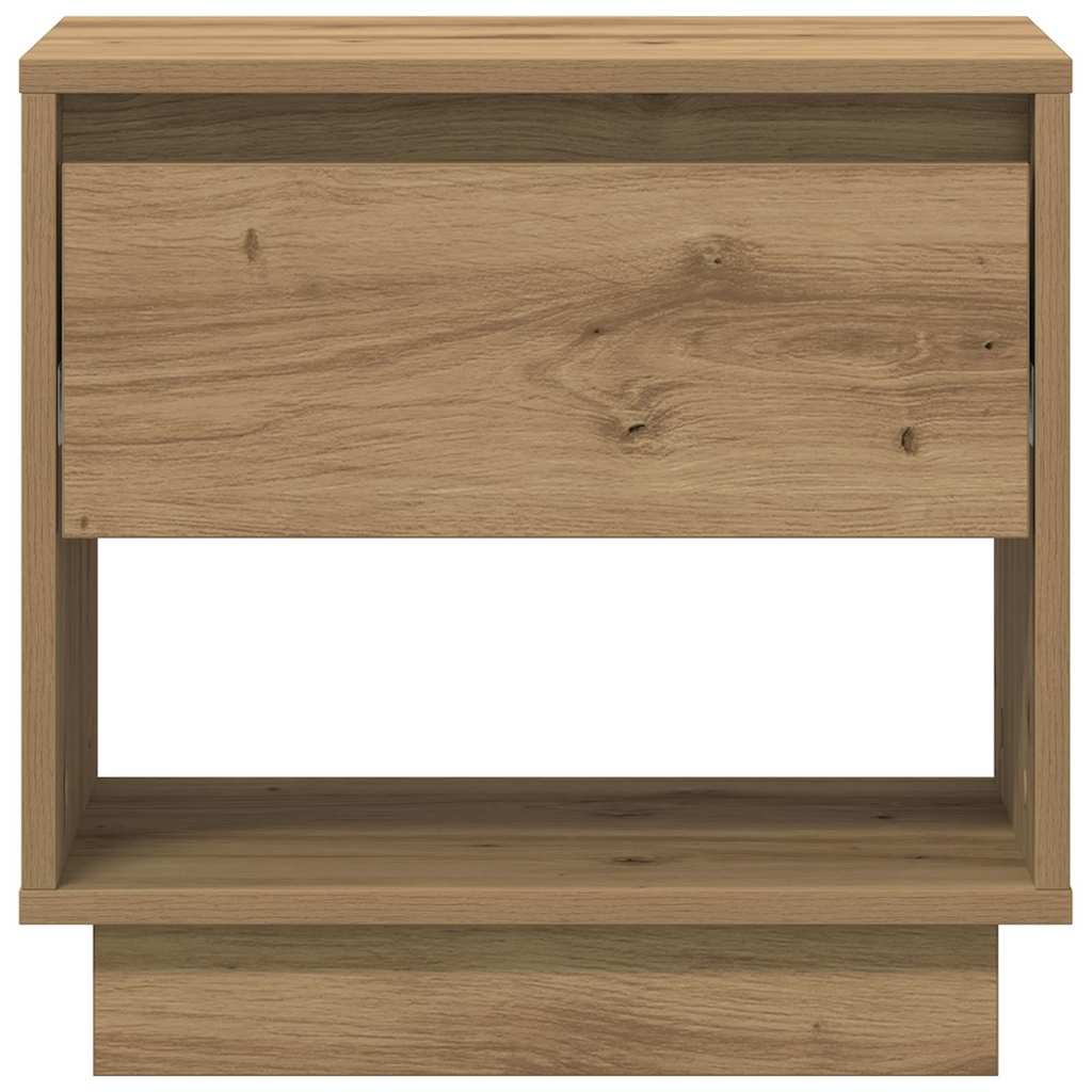 Table de nuit avec tiroir 2 pcs Chêne artisanal 45 x 34 x 44 cm - XIOS
