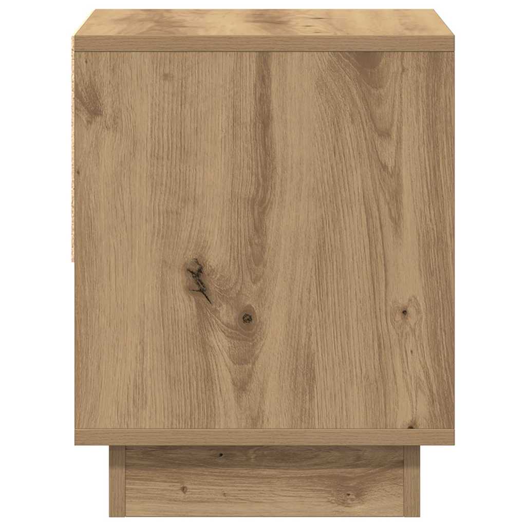 Table de nuit avec tiroir 2 pcs Chêne artisanal 45 x 34 x 44 cm - XIOS
