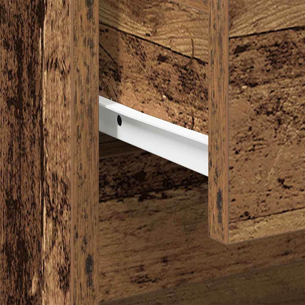 Cabinet de chevet avec tiroir Bois ancien 45 x 34 x 44.5 cm