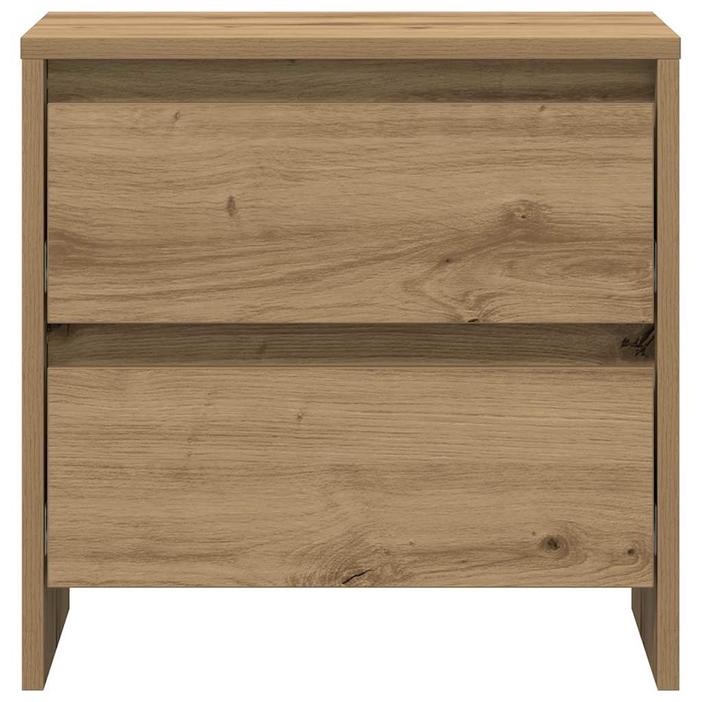 Cabinet de chevet 2 pcs Chêne artisanal 45 x 34 x 44,5 cm - XIOS