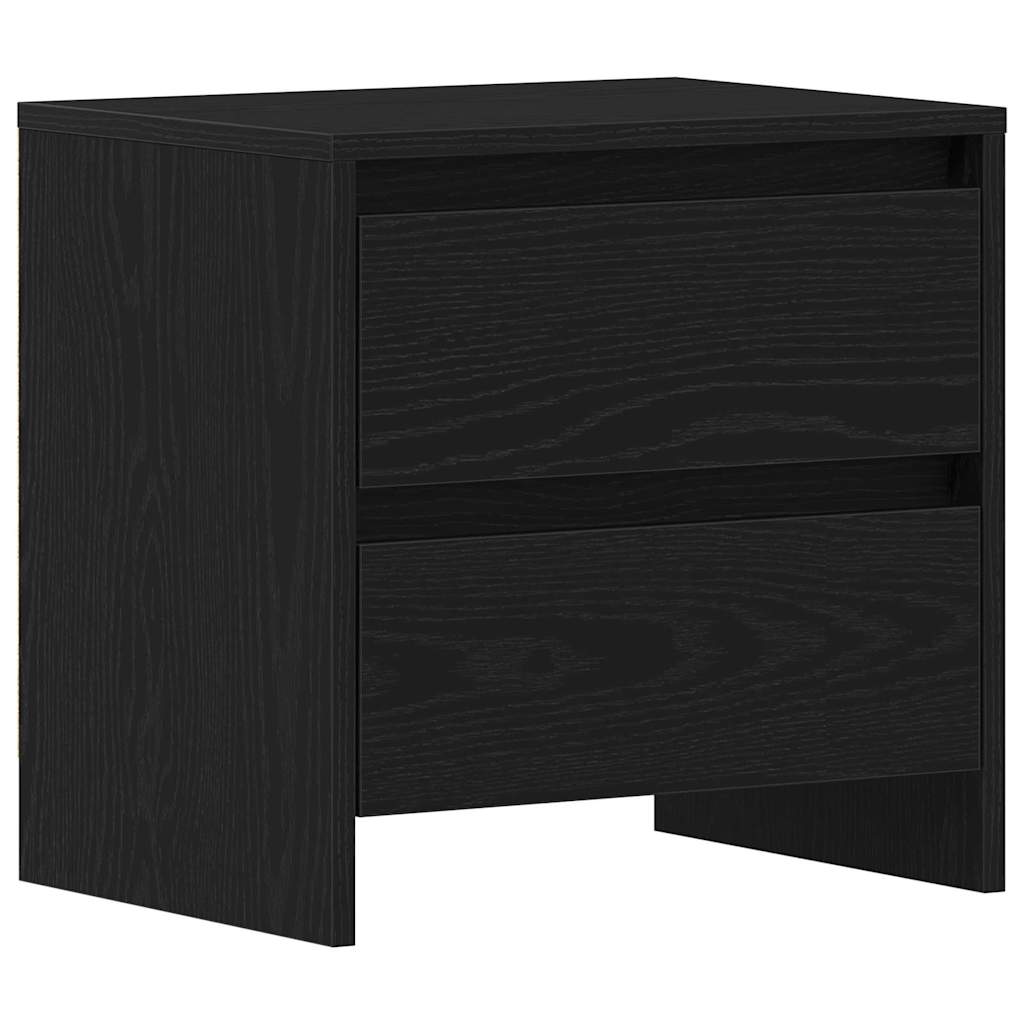 Cabinet de chevet avec tiroir Chêne noir 45 x 34 x 44.5 cm
