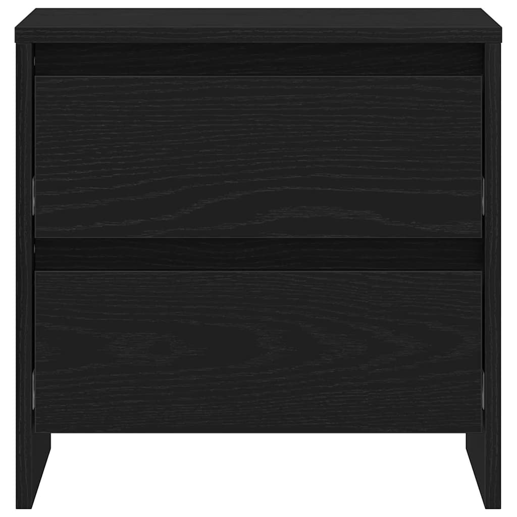 Cabinet de chevet avec tiroir Chêne noir 45 x 34 x 44.5 cm