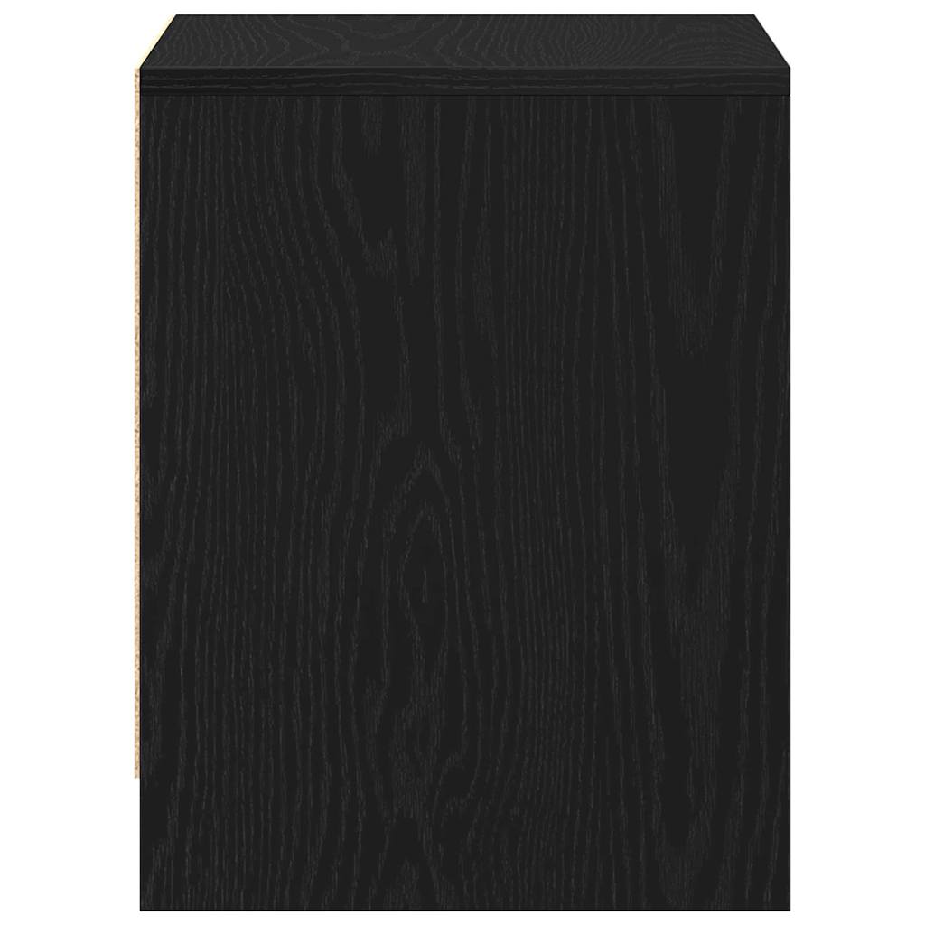 Cabinet de chevet avec tiroir Chêne noir 45 x 34 x 44.5 cm