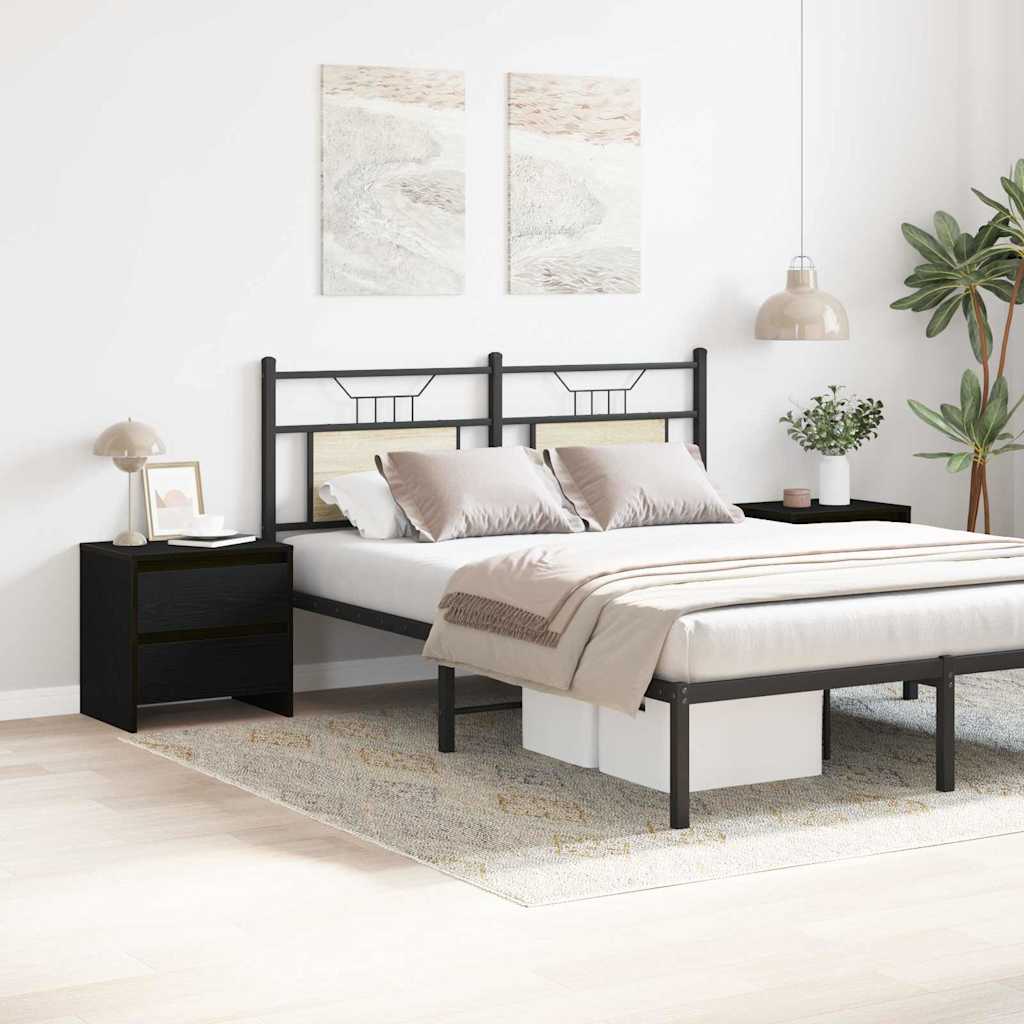 Cabinet de chevet 2 pcs Chêne noir 45 x 34 x 44.5 cm