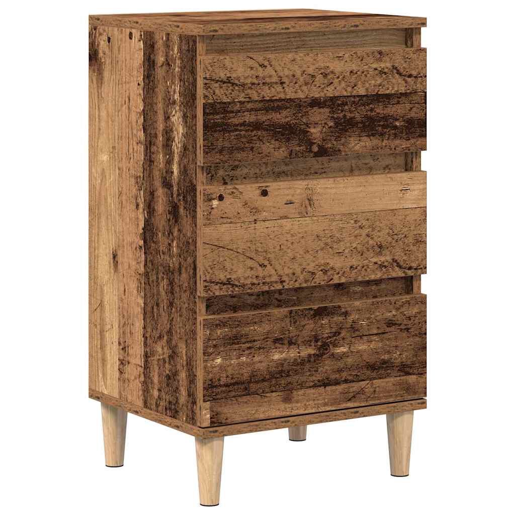 Cabinet de chevet Bois ancien 40 x 35 x 70 cm Bois d'ingénierie - XIOS
