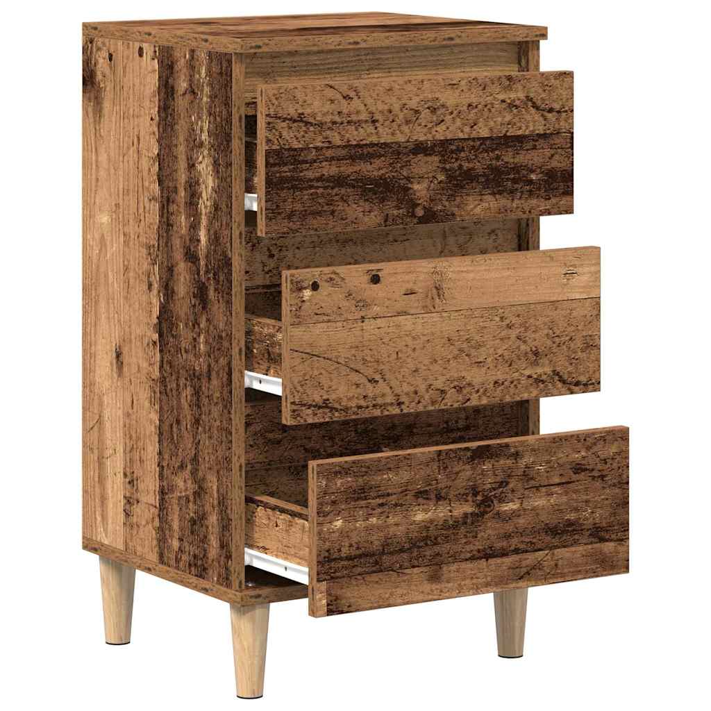 Cabinet de chevet Bois ancien 40 x 35 x 70 cm Bois d'ingénierie - XIOS