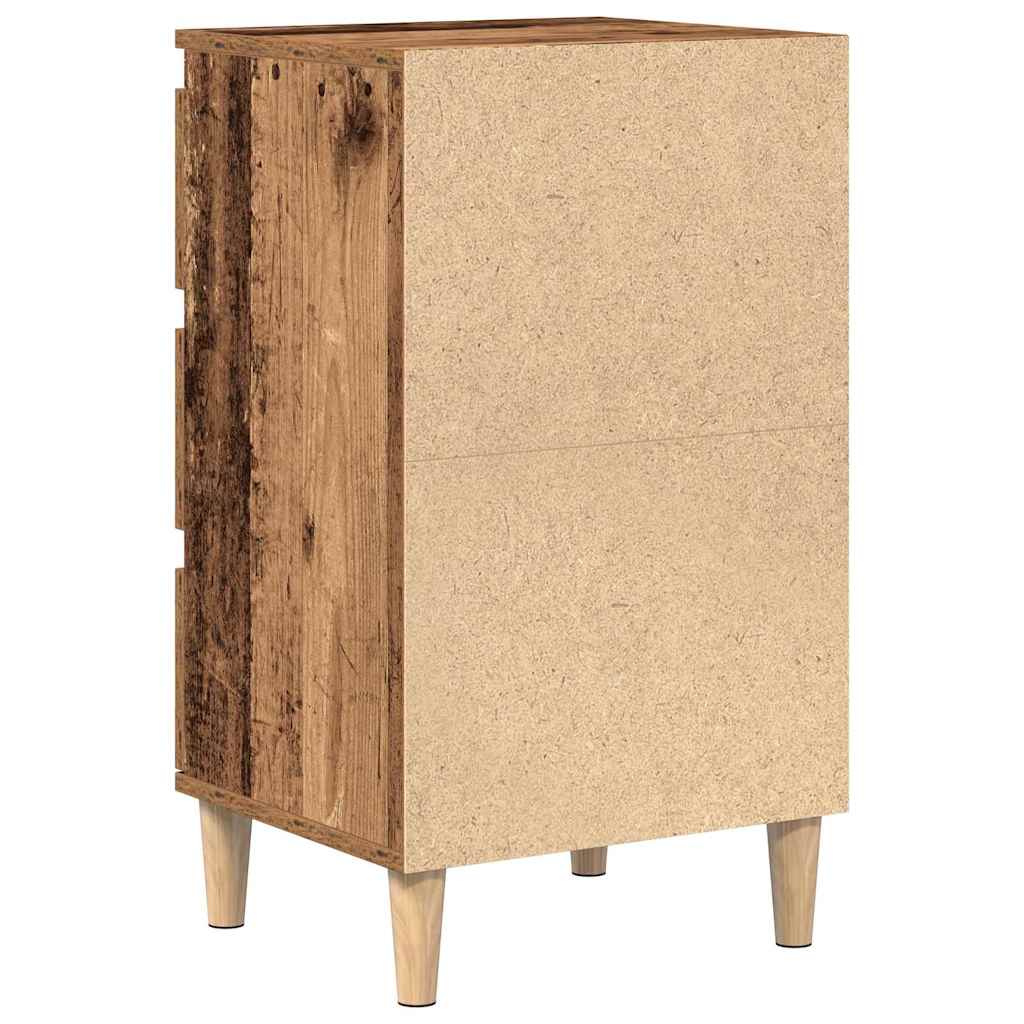 Cabinet de chevet Bois ancien 40 x 35 x 70 cm Bois d'ingénierie - XIOS