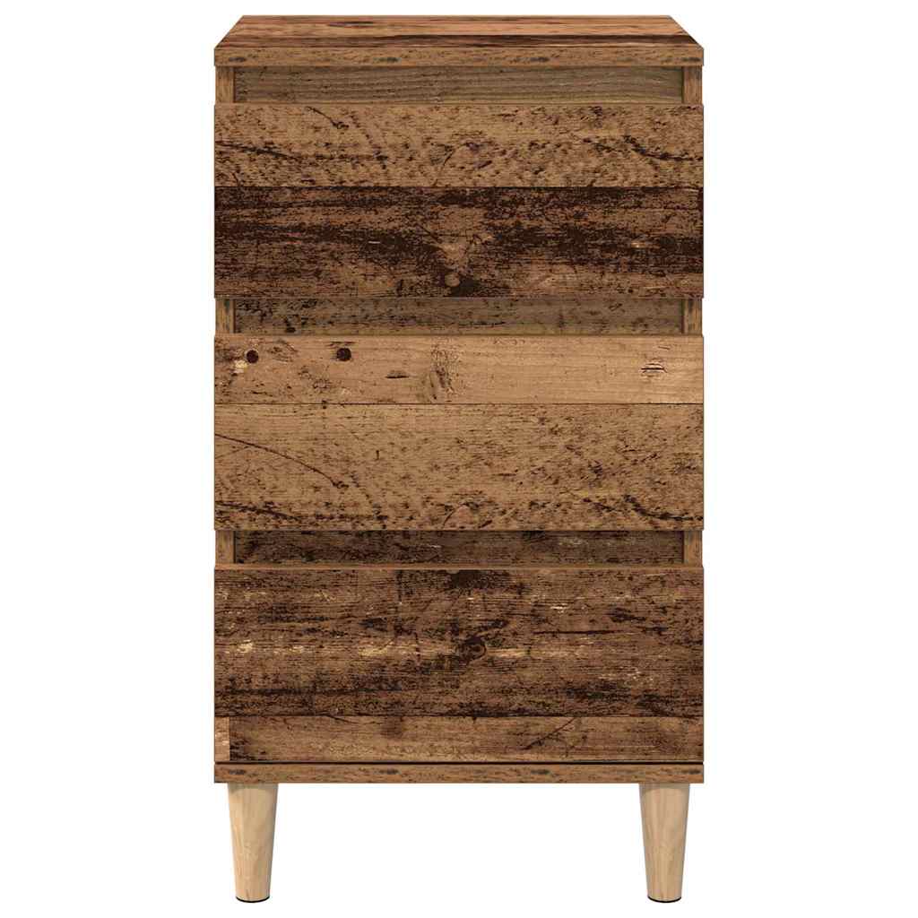 Cabinet de chevet Bois ancien 40 x 35 x 70 cm Bois d'ingénierie - XIOS