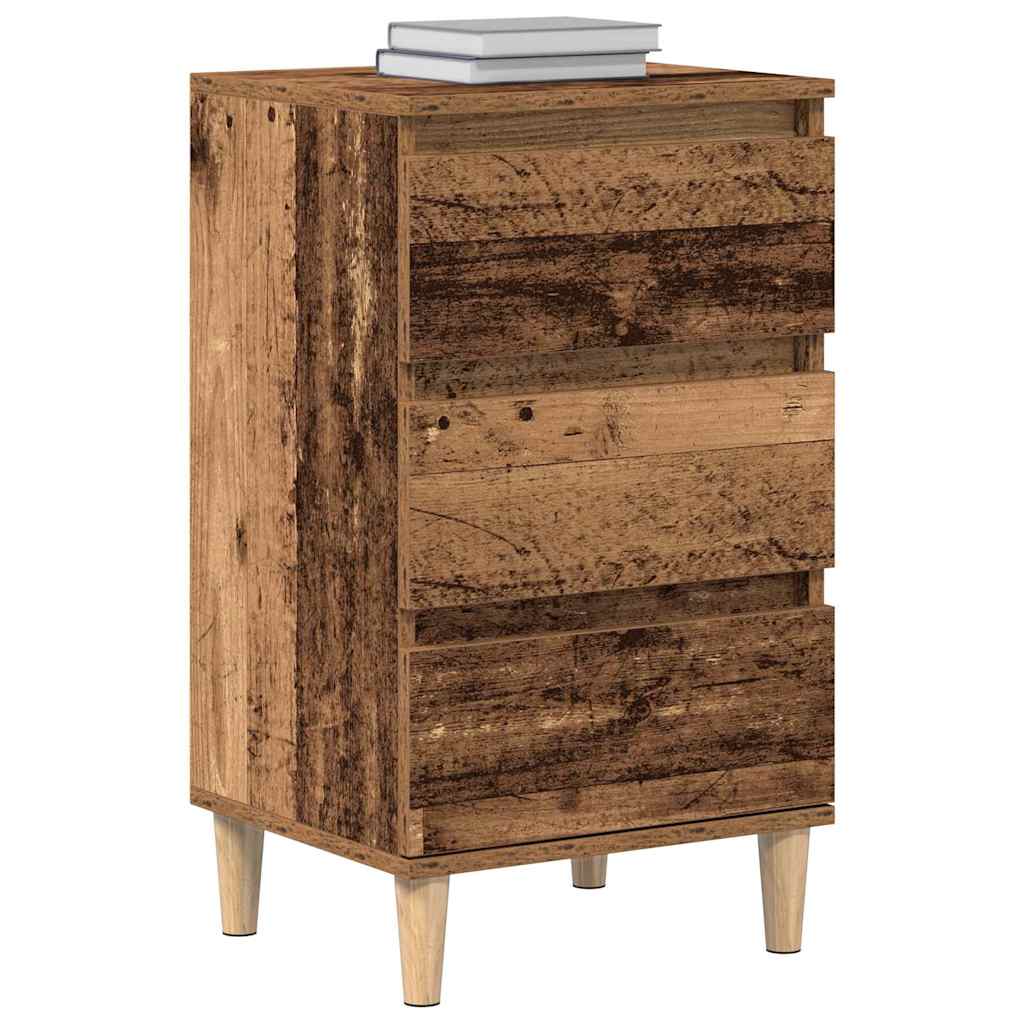 Cabinet de chevet Bois ancien 40 x 35 x 70 cm Bois d'ingénierie - XIOS