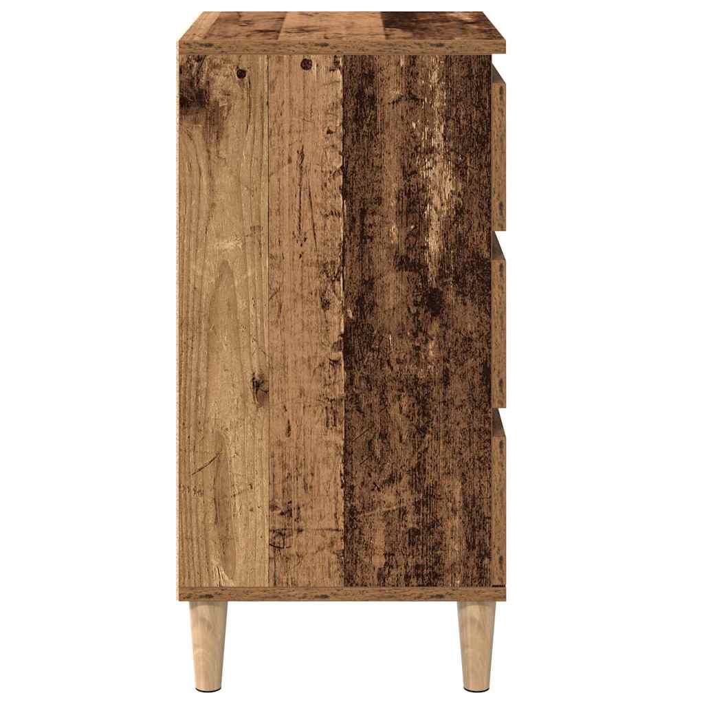 Cabinet de chevet Bois ancien 40 x 35 x 70 cm Bois d'ingénierie - XIOS