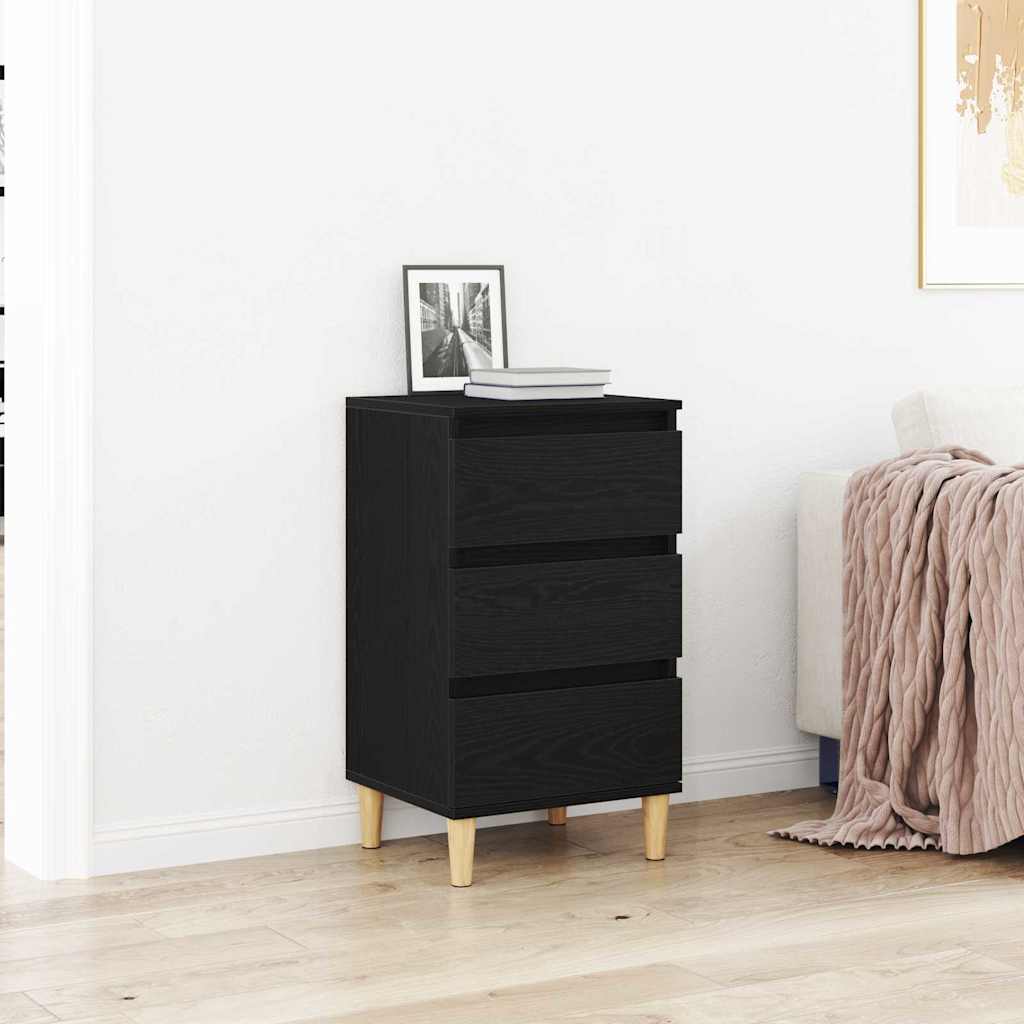 Cabinet de chevet Chêne noir 40 x 35 x 70 cm Bois d'ingénierie - XIOS