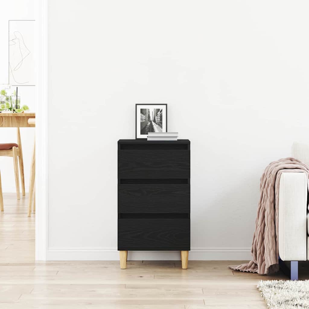 Cabinet de chevet Chêne noir 40 x 35 x 70 cm Bois d'ingénierie - XIOS