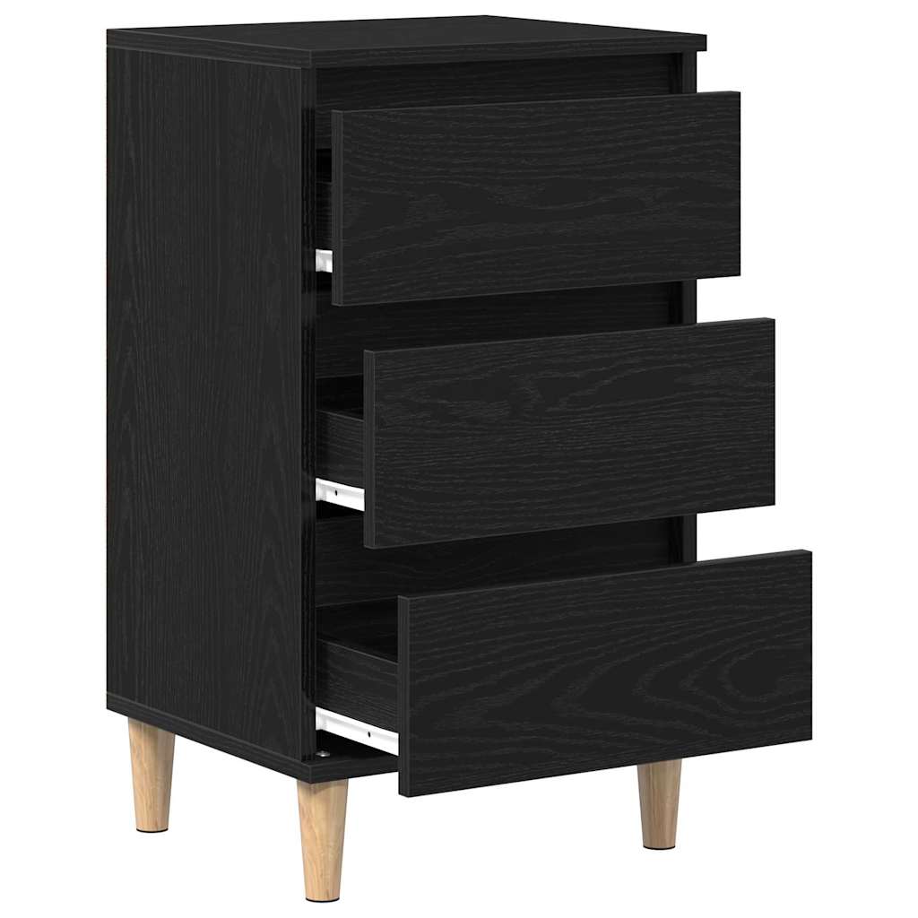 Cabinet de chevet Chêne noir 40 x 35 x 70 cm Bois d'ingénierie - XIOS