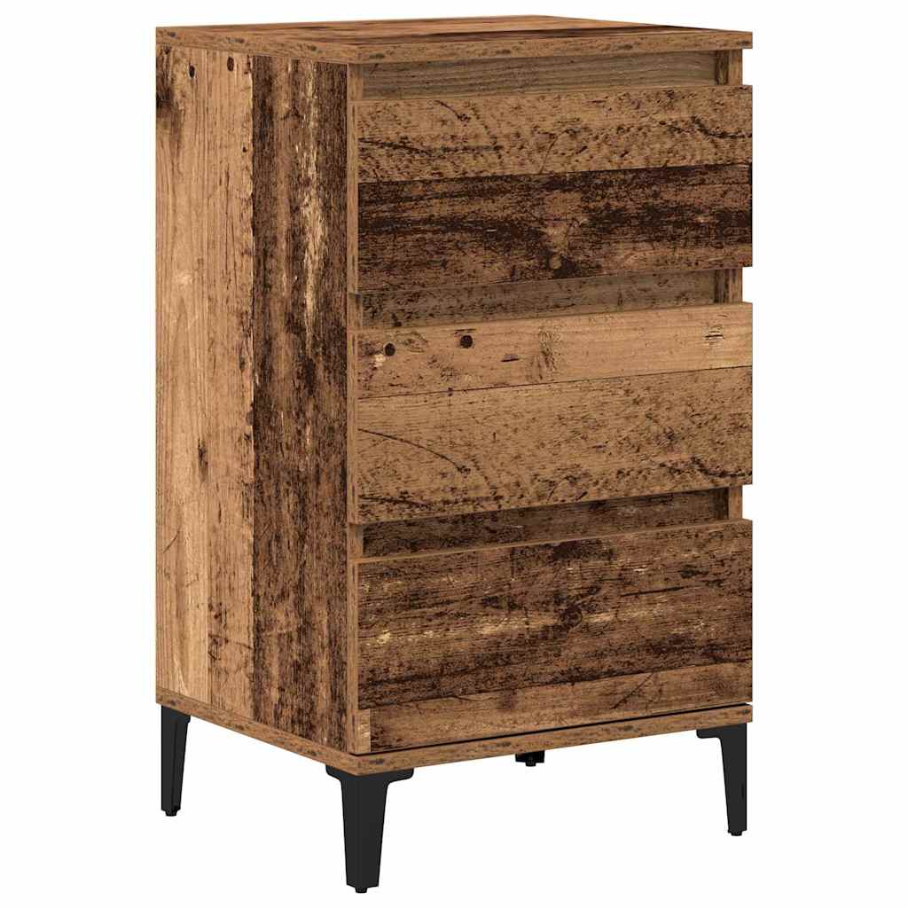 Cabinet de chevet Bois Ancien 40 x 35 x 70 cm Bois d'ingénierie