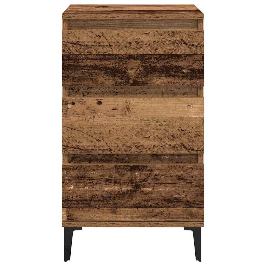 Cabinet de chevet Bois ancien 45 x 35 x 44 cm Bois d'ingénierie - XIOS