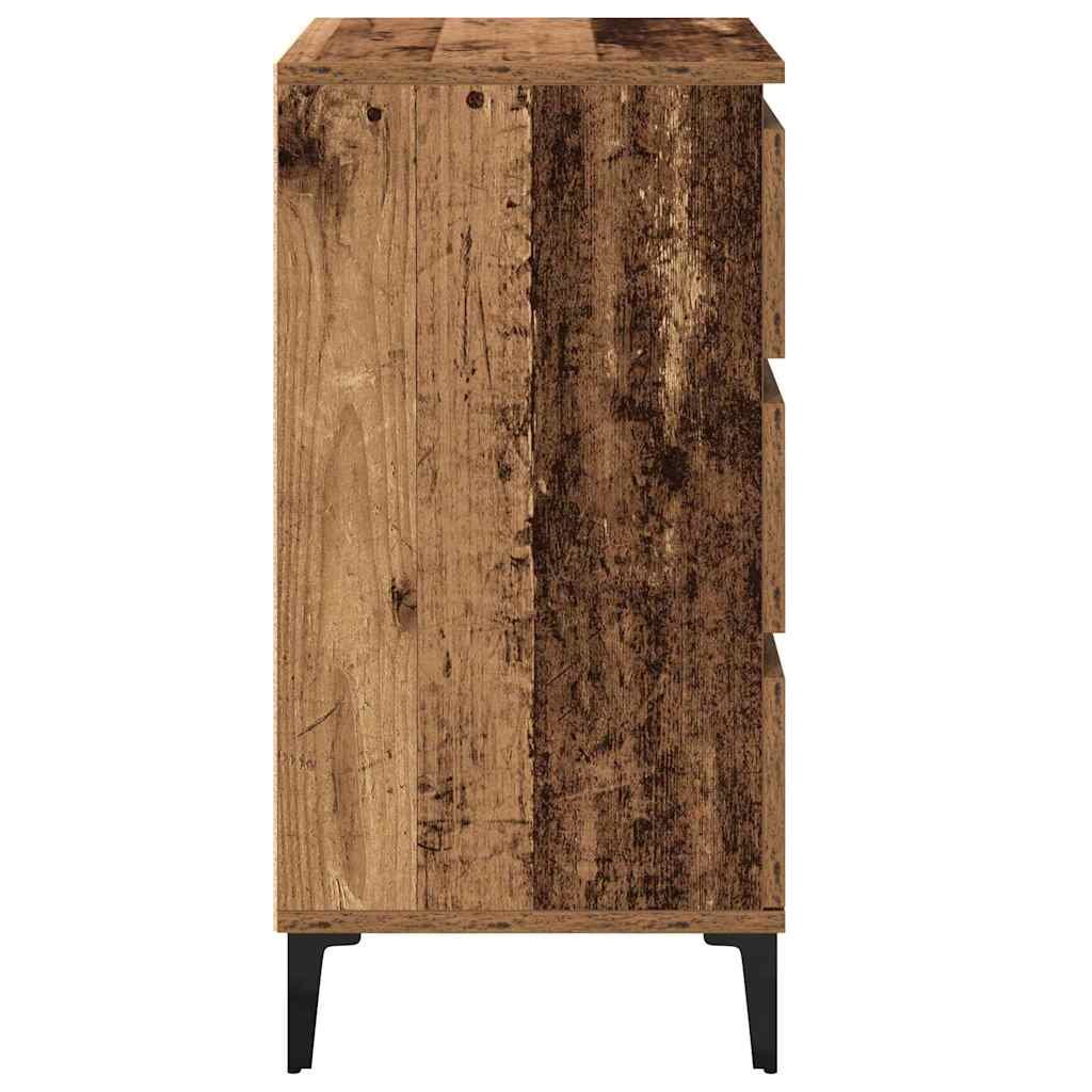Cabinet de chevet Bois ancien 45 x 35 x 44 cm Bois d'ingénierie - XIOS