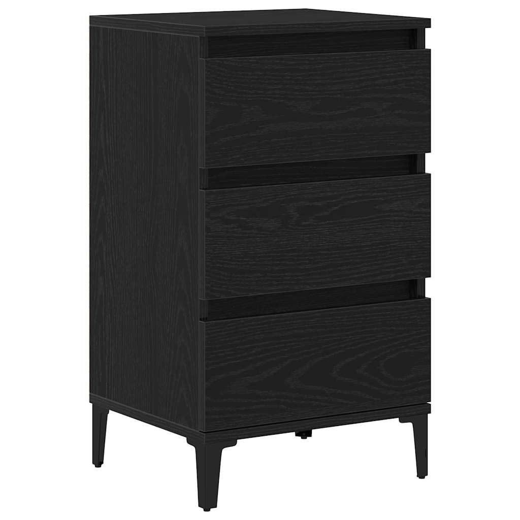 Cabinet de chevet Chêne noir 40 x 35 x 70 cm Bois d'ingénierie