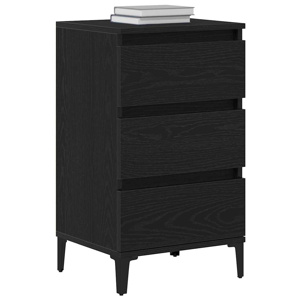 Cabinet de chevet Chêne noir 40 x 35 x 70 cm Bois d'ingénierie