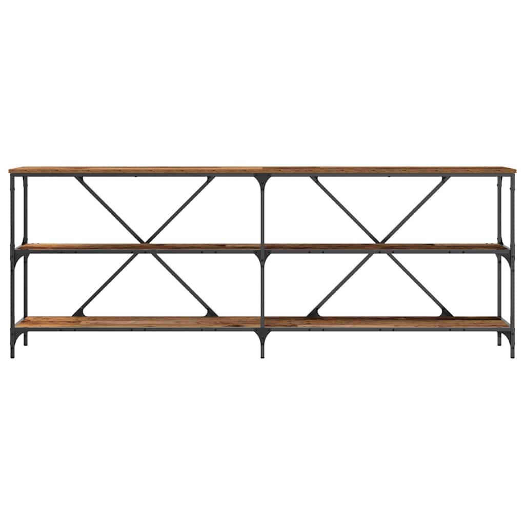 Table console avec étagère Autre Bois Ancien 180 x 30 x 75 cm - XIOS