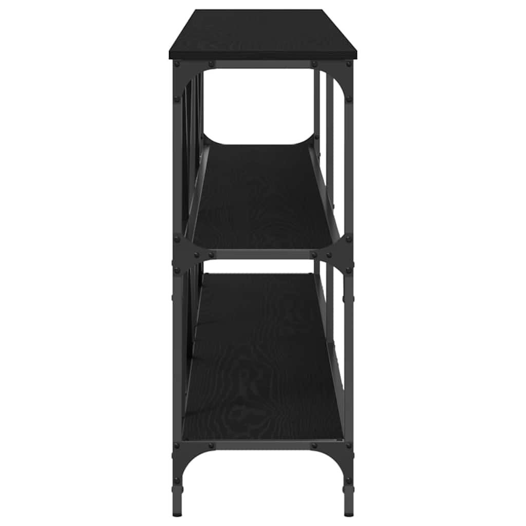 Table console Chêne noir 200 x 30 x 75 cm Bois d'ingénierie - XIOS