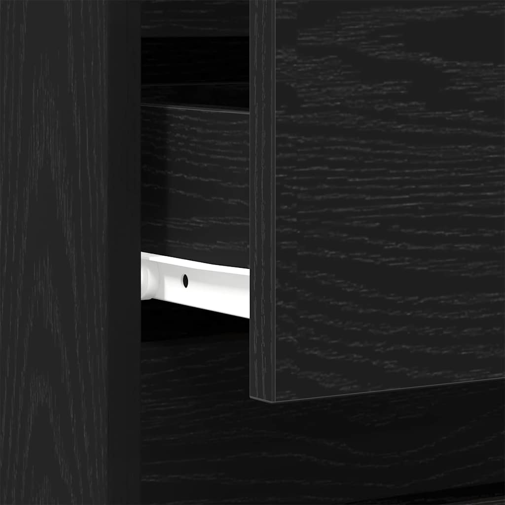 Cabinet de chevet avec tiroir 2 pcs Chêne noir 40 x 35 x 50 cm - XIOS