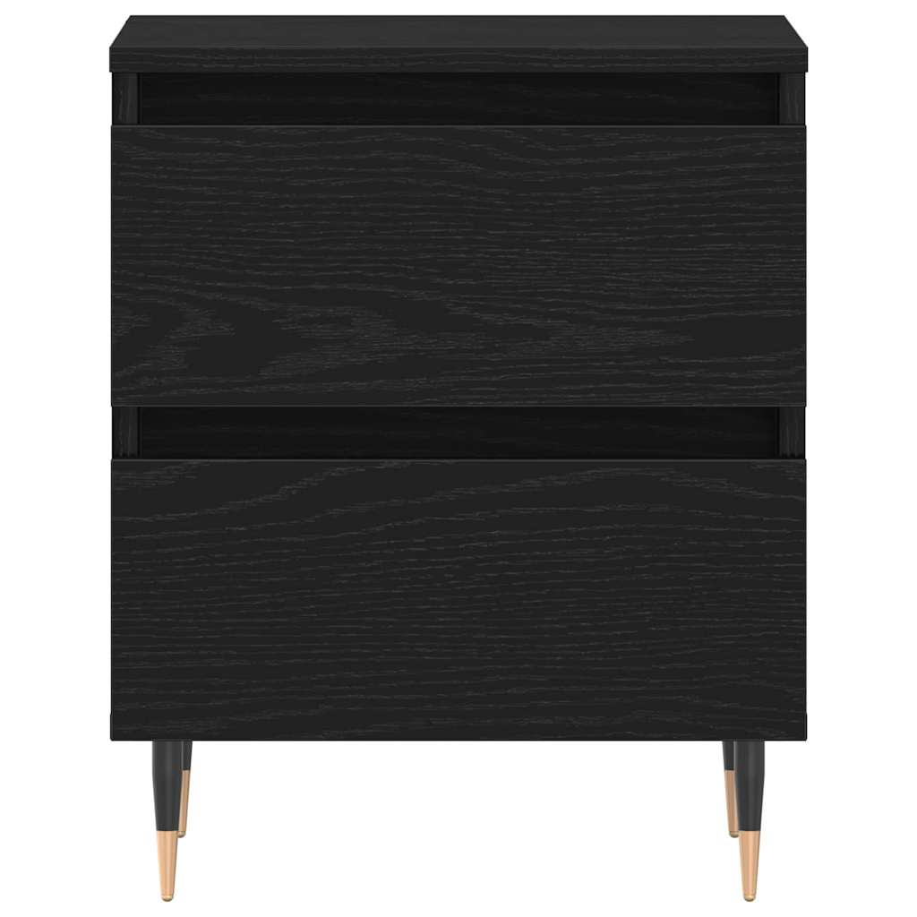 Cabinet de chevet avec tiroir 2 pcs Chêne noir 40 x 35 x 50 cm - XIOS