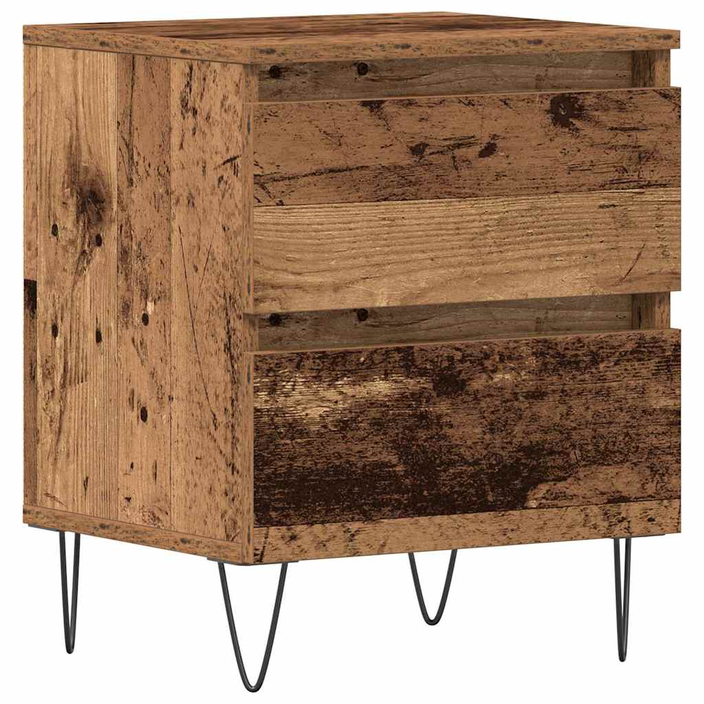 Cabinet de chevet Bois ancien 40 x 35 x 50 cm Bois d'ingénierie - XIOS