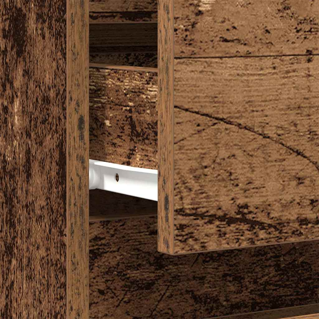 Cabinet de chevet avec tiroir 2 pcs Bois ancien 40 x 35 x 50 cm - XIOS