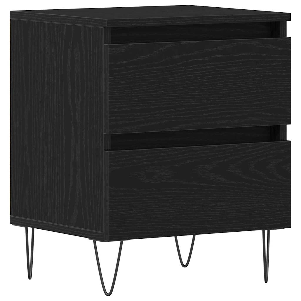 Cabinet de chevet Chêne noir 40 x 35 x 50 cm Bois d'ingénierie