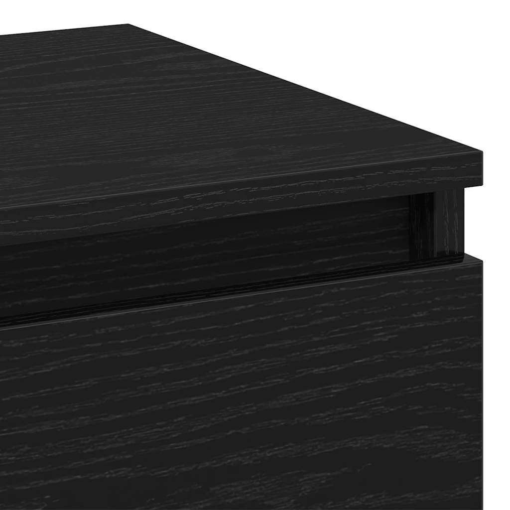 Cabinet de chevet avec tiroir 2 pcs Chêne noir 40 x 35 x 50 cm - XIOS