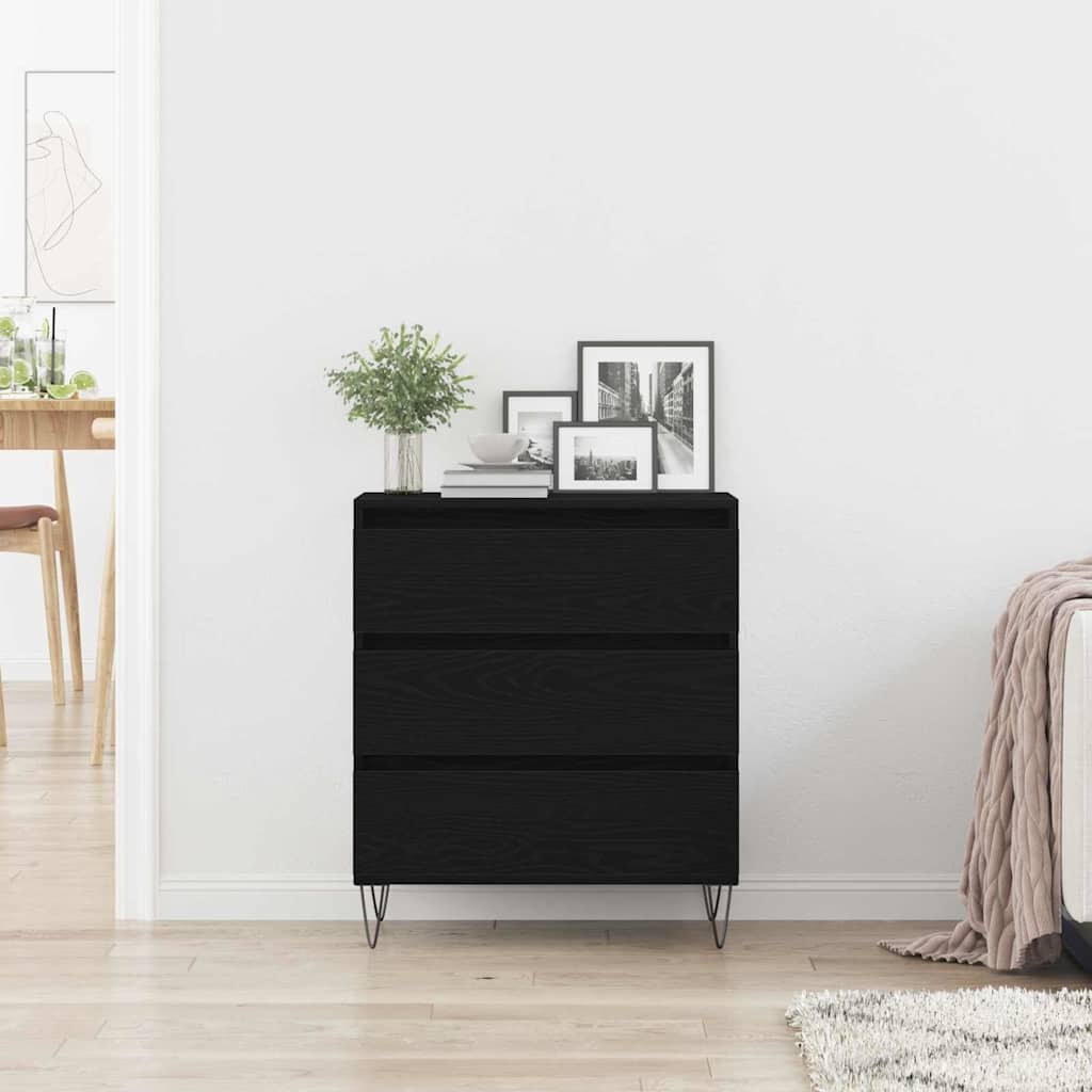 Buffet Chêne noir 60 x 35 x 70 cm Bois d'ingénierie - XIOS