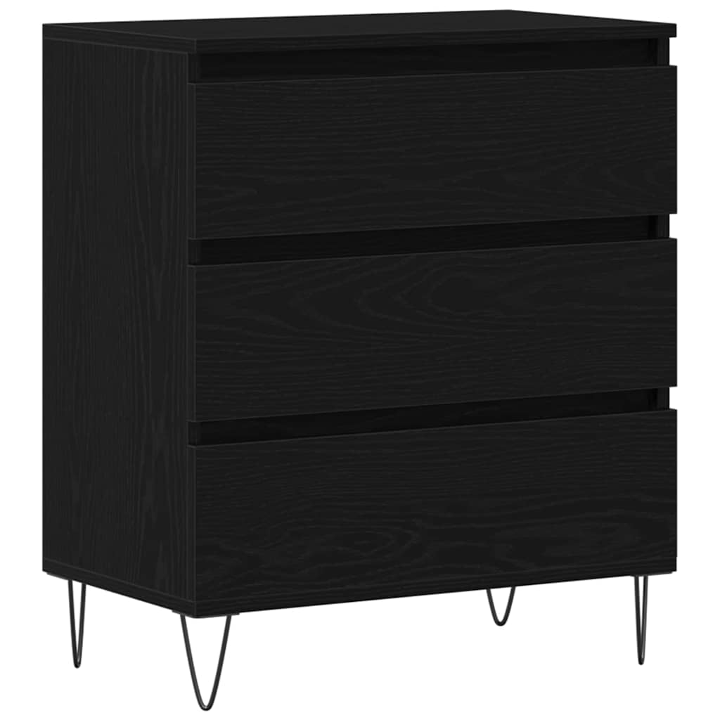 Buffet avec tiroir Chêne noir 60 x 35 x 70 cm Bois d'ingénierie - XIOS
