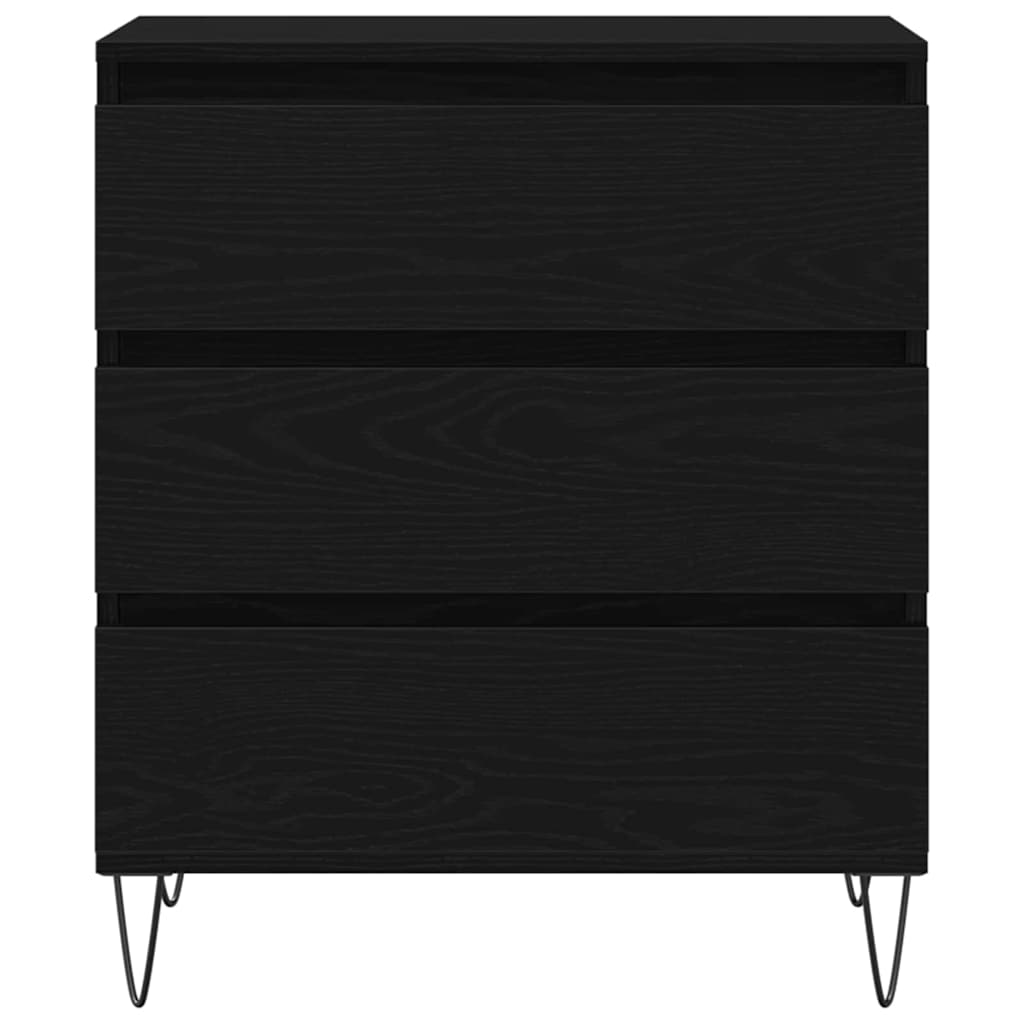 Buffet avec tiroir Chêne noir 60 x 35 x 70 cm Bois d'ingénierie - XIOS