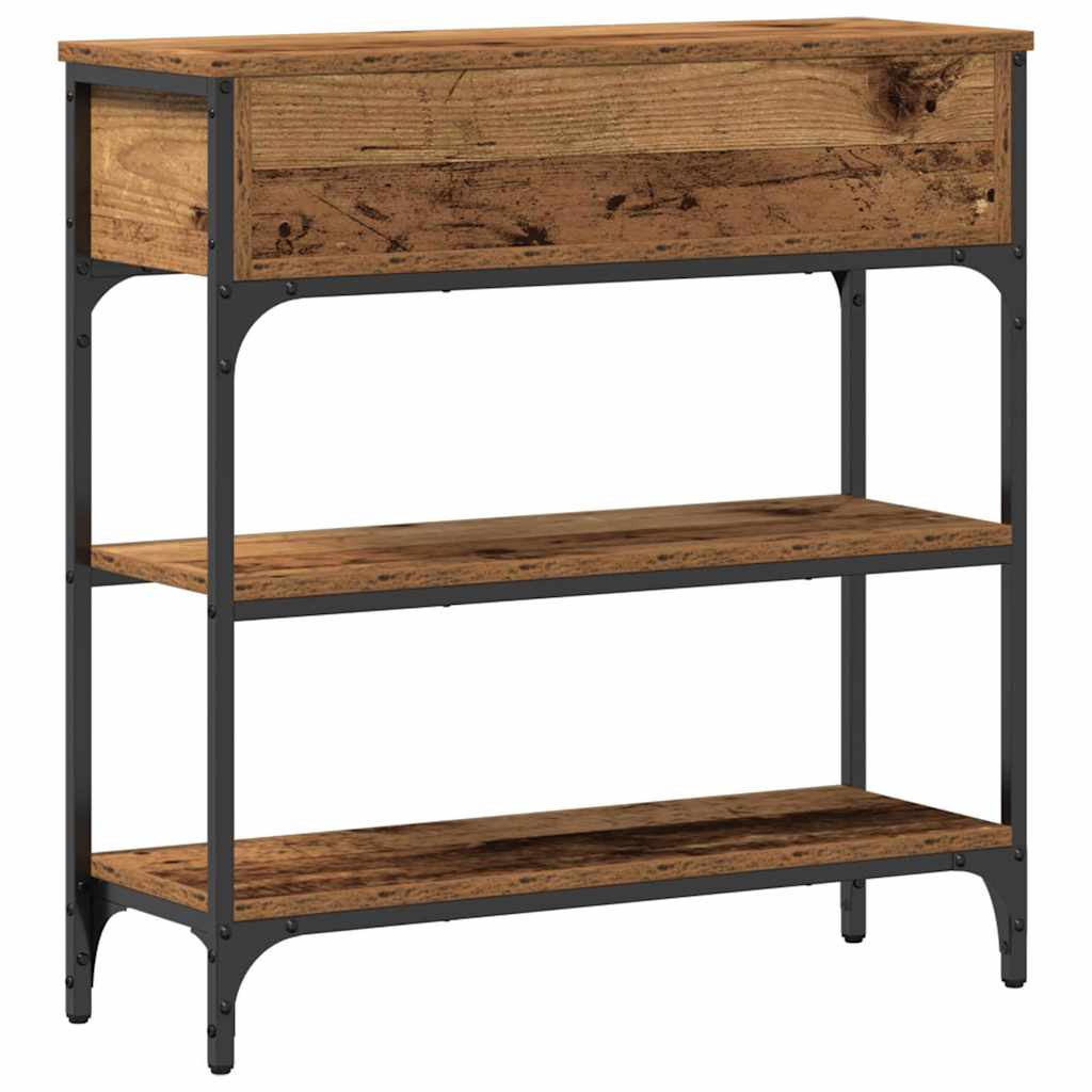 Table console Bois ancien 72,5 x 25 x 75 cm Bois d'ingénierie