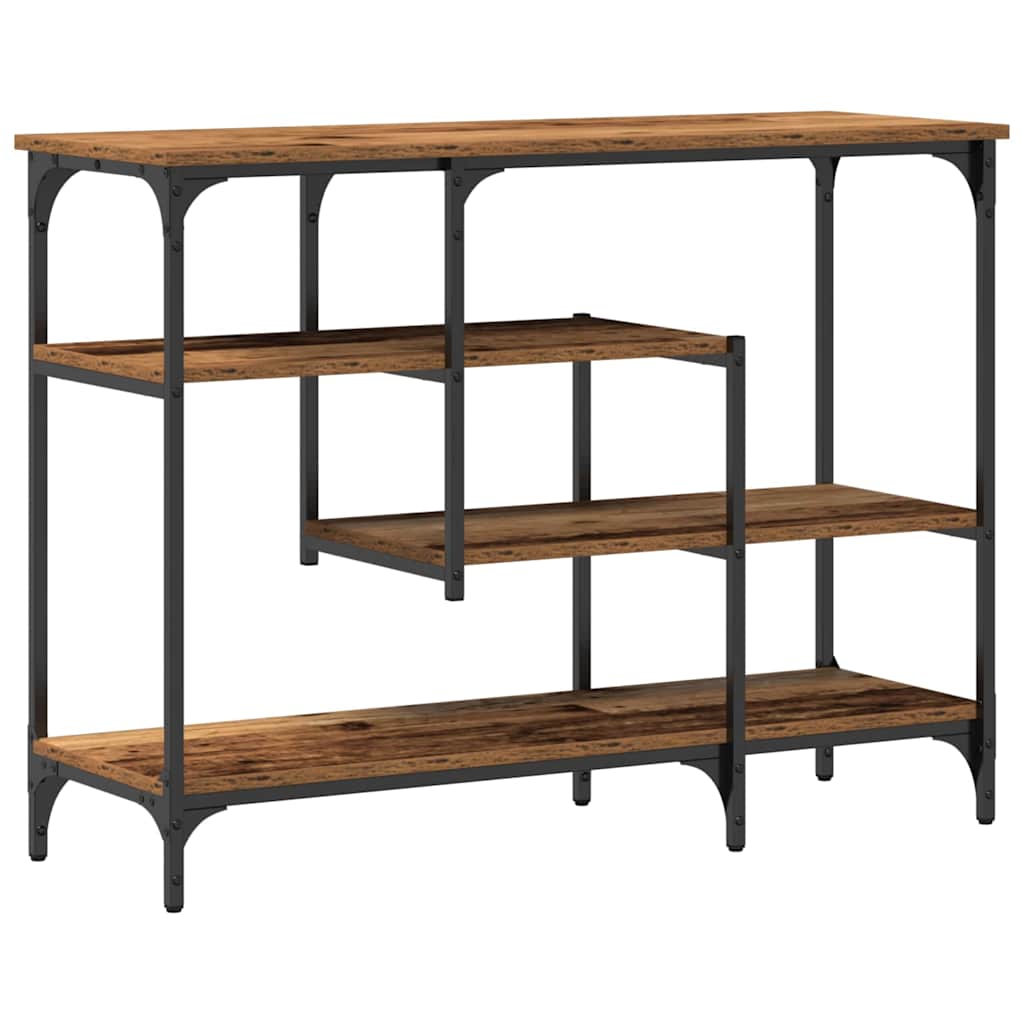 Table Console avec étagère Bois ancien 100 x 35 x 75 cm - XIOS