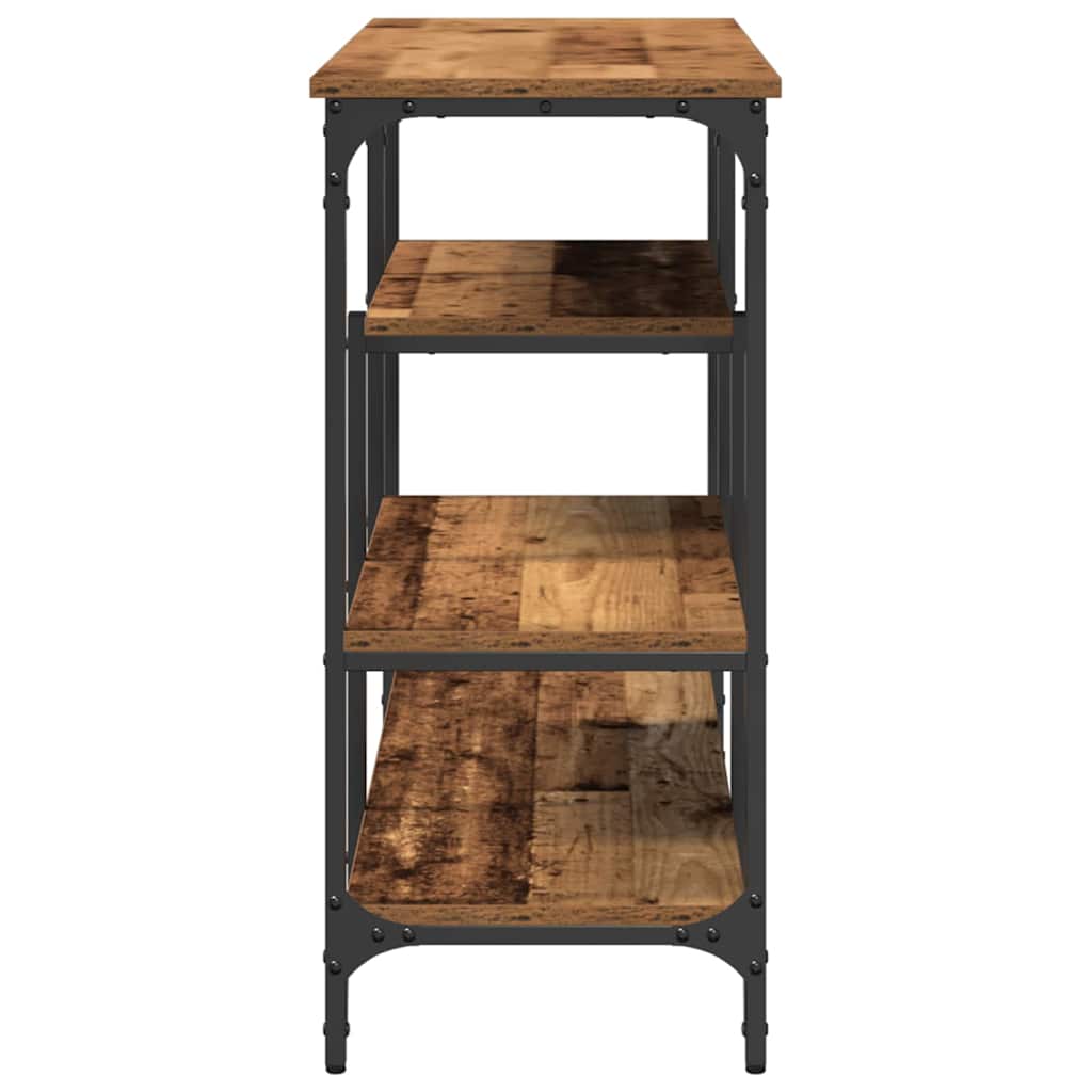 Table Console avec étagère Bois ancien 100 x 35 x 75 cm - XIOS