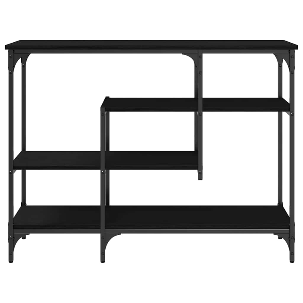 Table Console avec étagère Chêne noir 100 x 35 x 75 cm - XIOS