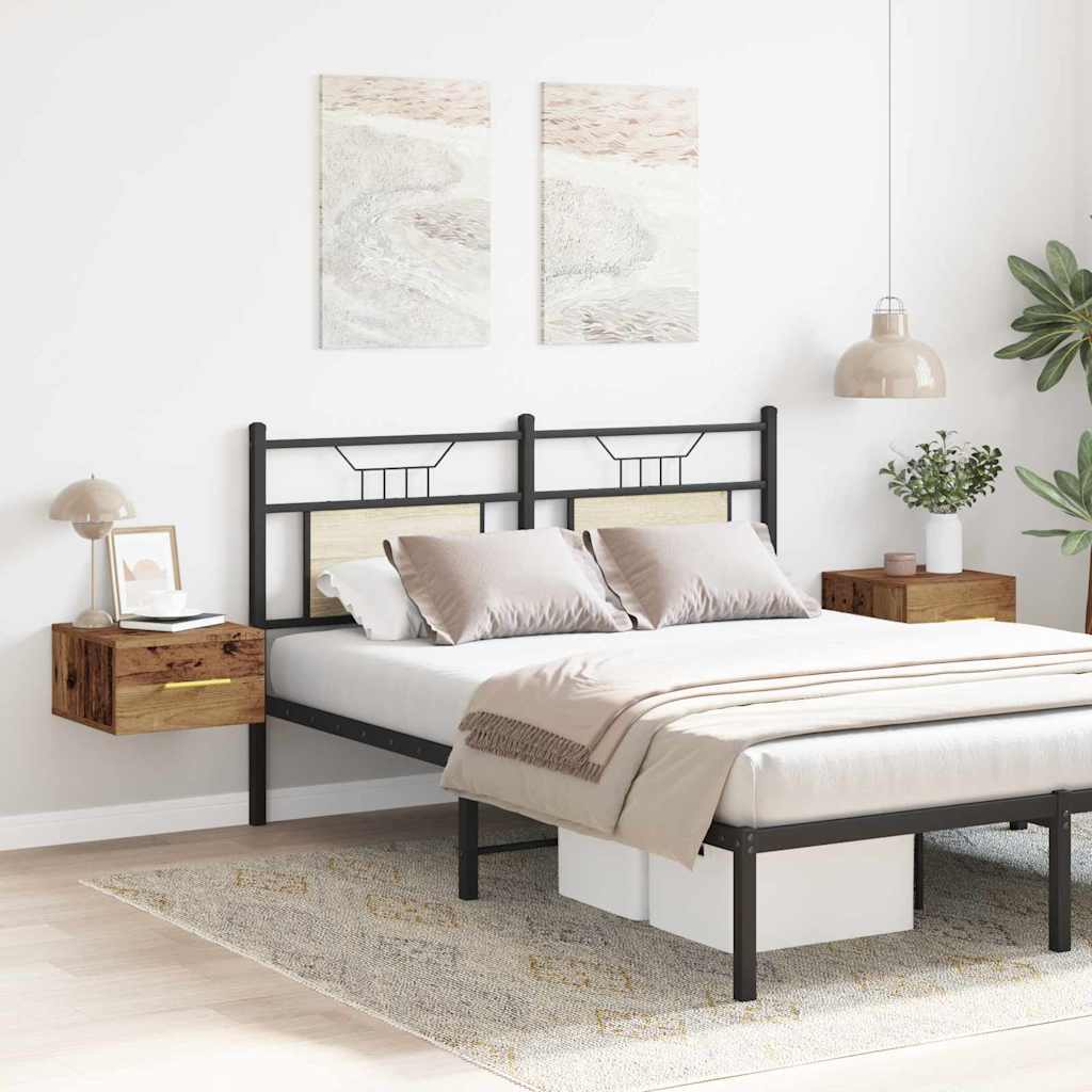 Cabinet de chevet 2 pcs Bois ancien 35 x 35 x 20 cm - XIOS