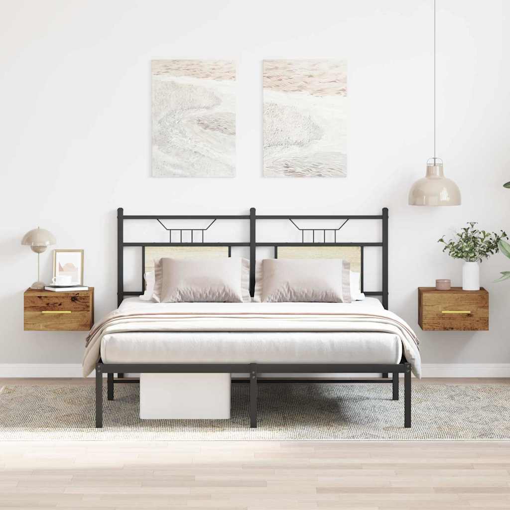 Cabinet de chevet 2 pcs Bois ancien 35 x 35 x 20 cm - XIOS