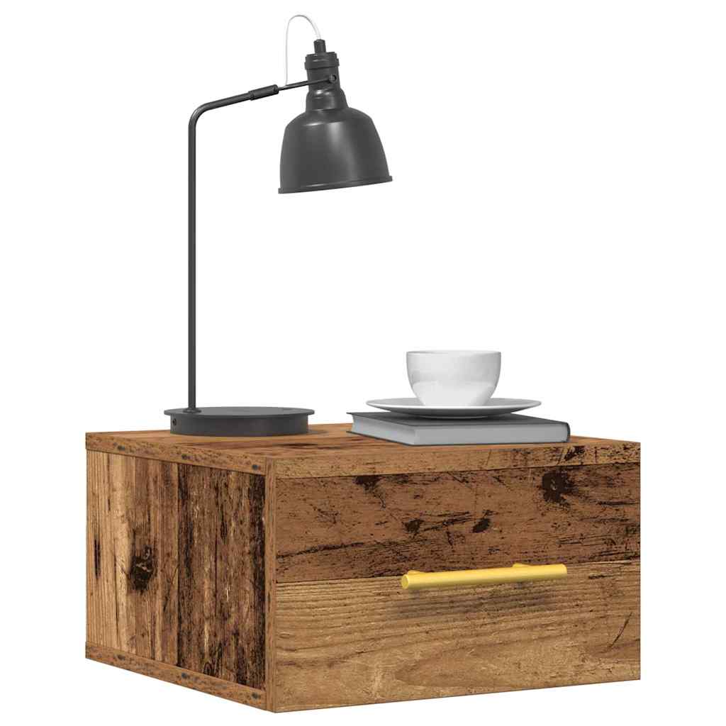 Cabinet de chevet 2 pcs Bois ancien 35 x 35 x 20 cm - XIOS