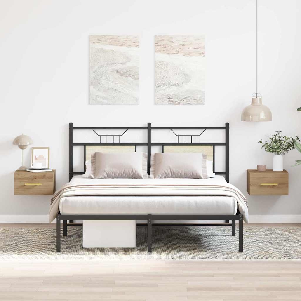 Cabinet de chevet 2 pcs chêne artisanal 35 x 35 x 20 cm - XIOS