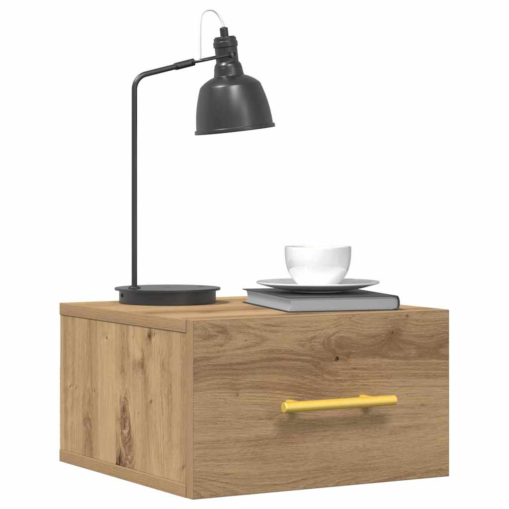 Cabinet de chevet 2 pcs chêne artisanal 35 x 35 x 20 cm - XIOS