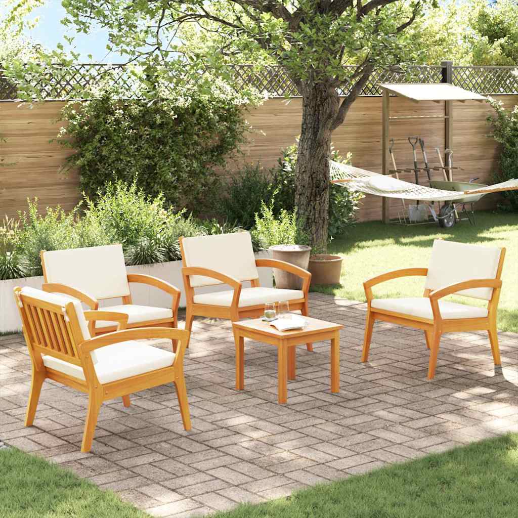 Ensemble bistrot 5 pc Marron Polyester