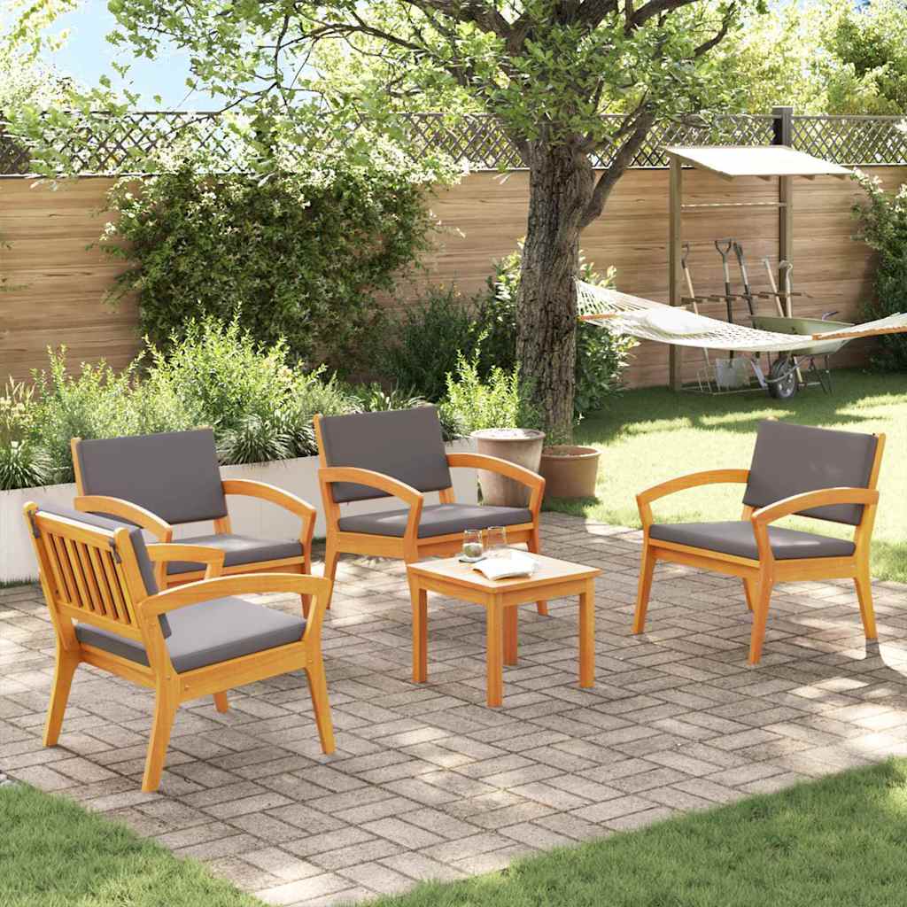 Ensemble bistrot 5 pc Marron Polyester