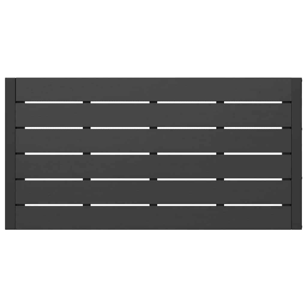 Ensemble de salle à manger pour jardin 3 pcs Anthracite Acier - XIOS